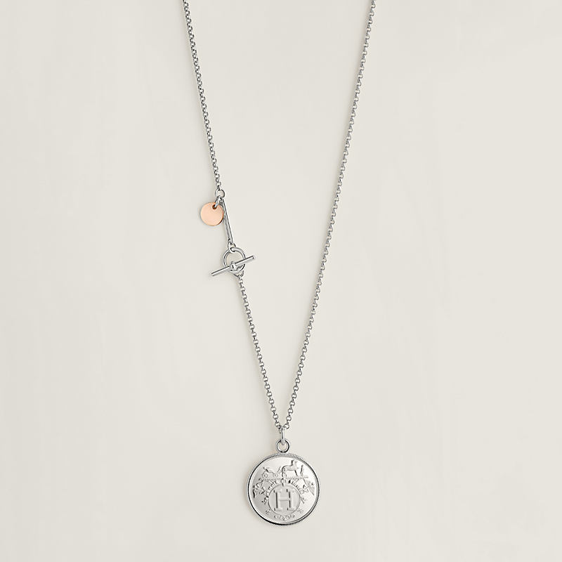 Hermès Ex-Libris long necklace, medium model | Hermès Mainland China